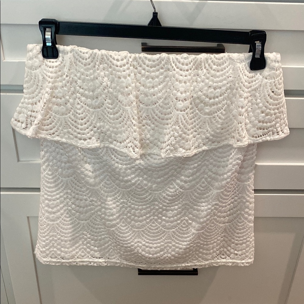 Elegant White Lace Shirt